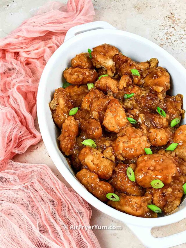 Air fryer crispy honey chicken (Pf Chang) - Air Fryer Yum