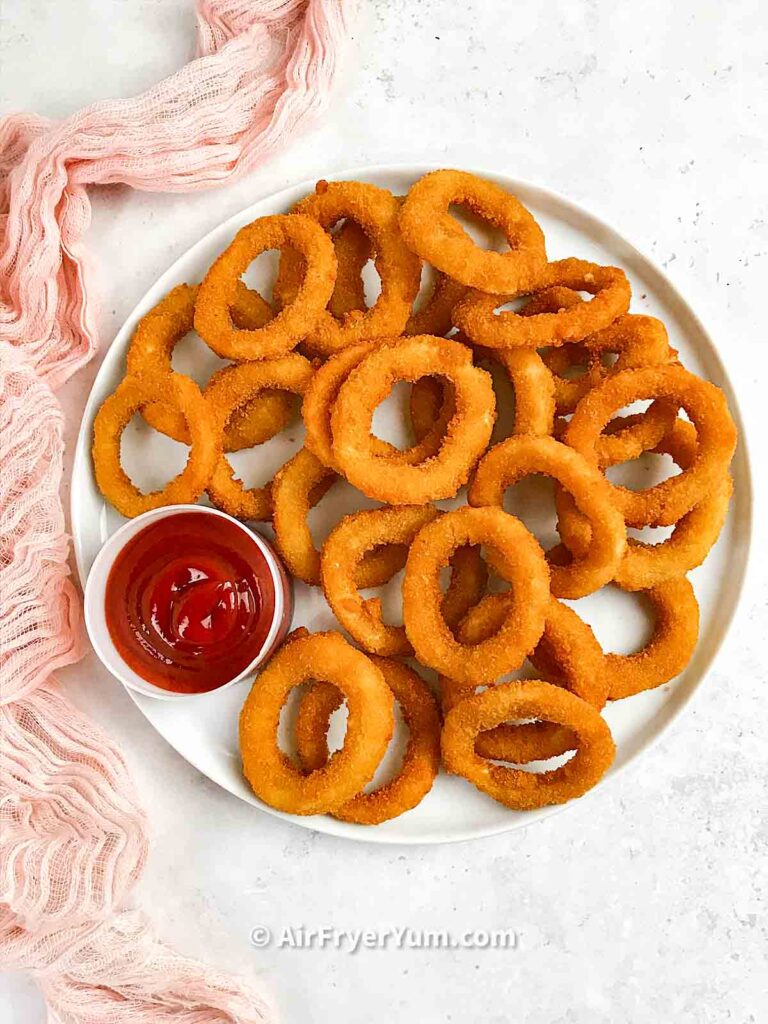 Frozen Onion Rings in the Air Fryer - Mindy's Cooking Obsession