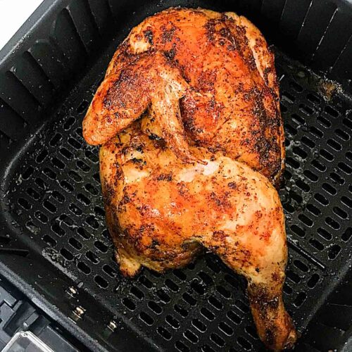 Air fryer half chicken recipe. - Air Fryer Yum