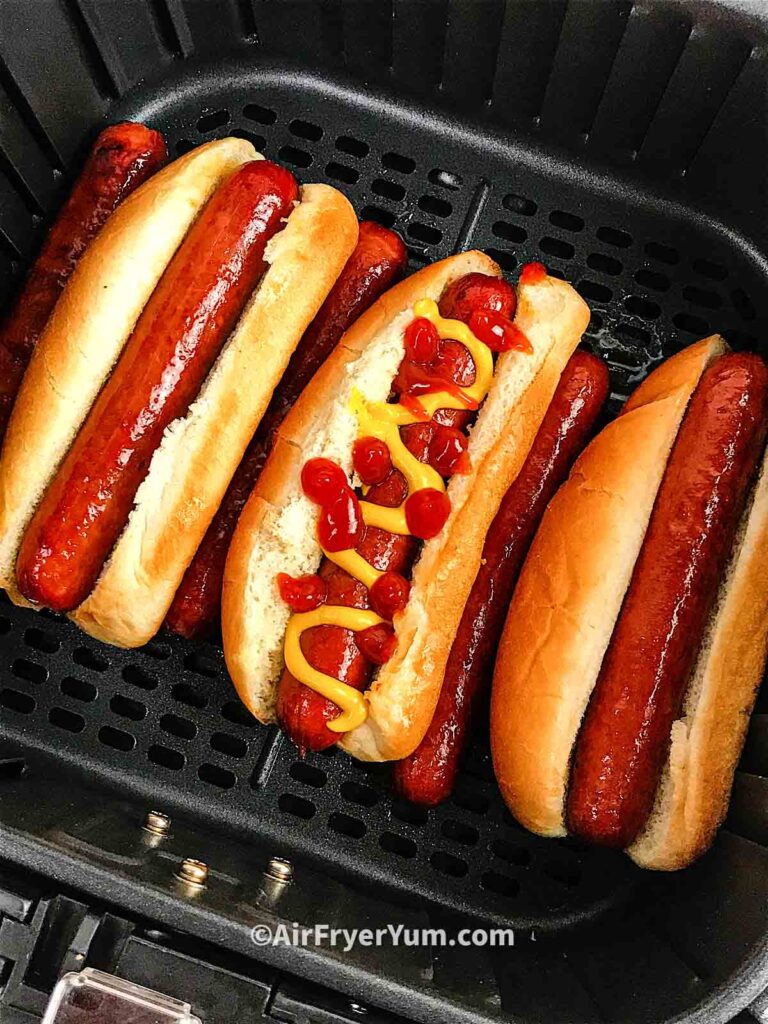 Air Fryer Hot Dogs - Jersey Girl Cooks
