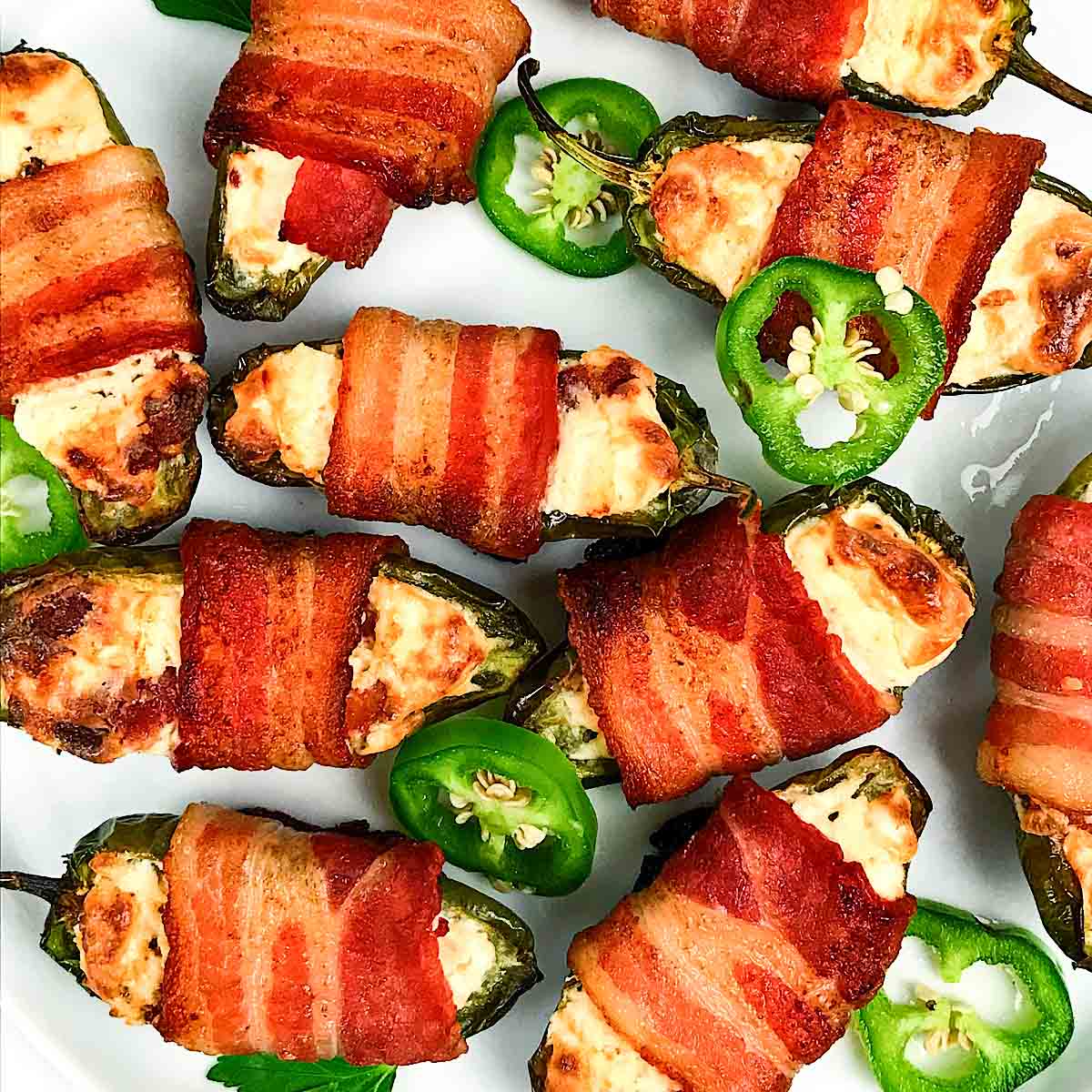 Air Fryer Bacon Wrapped Jalapeno Poppers - Whole Kitchen Sink