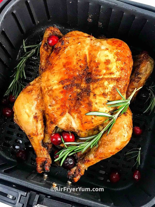 Air fryer Christmas Chicken - Air Fryer Yum