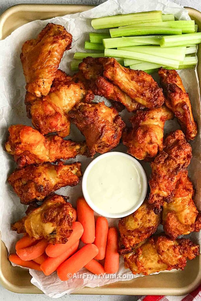 Air Fryer Frozen Chicken Wings - Chef Lola's Kitchen